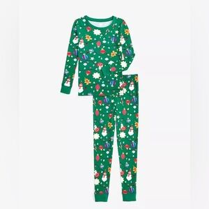 Holiday Lane Kids Ornament Print Cotton Pajama Set Size 7 NWT